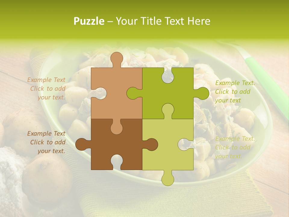 Plate Potato Dish PowerPoint Template