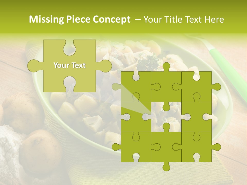 Plate Potato Dish PowerPoint Template