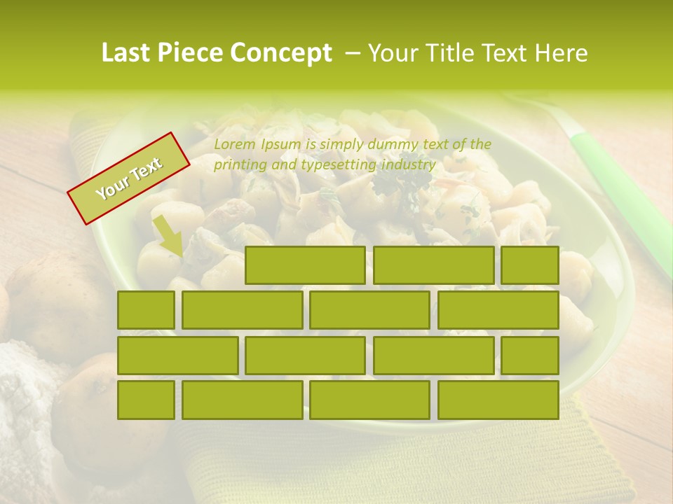Plate Potato Dish PowerPoint Template
