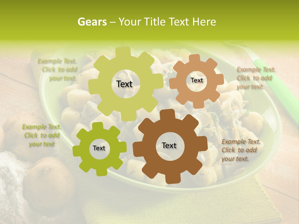 Plate Potato Dish PowerPoint Template