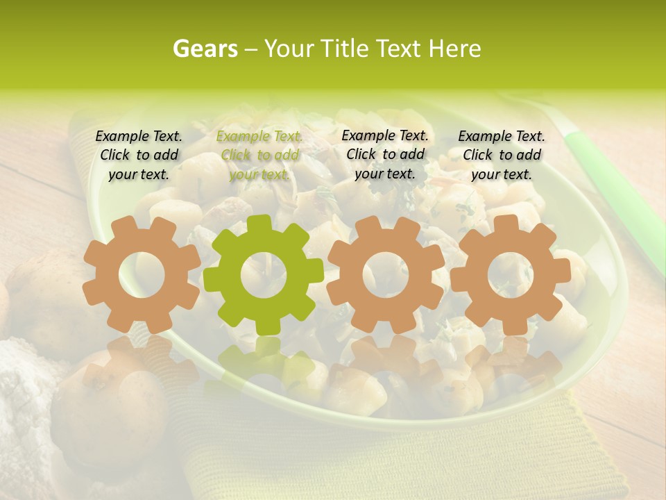 Plate Potato Dish PowerPoint Template