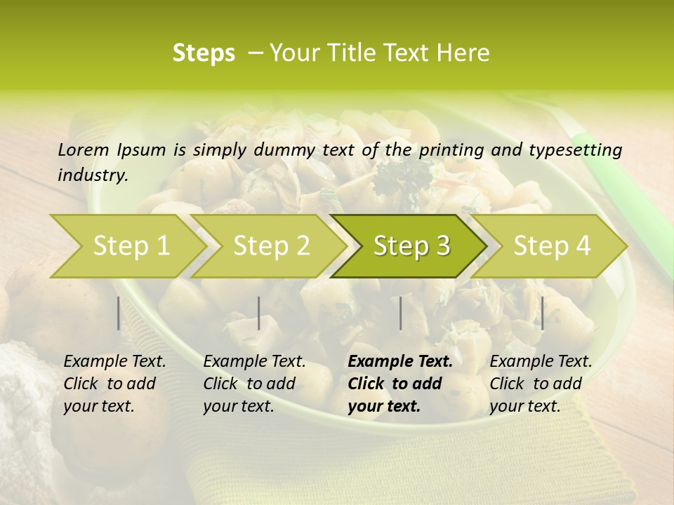 Plate Potato Dish PowerPoint Template