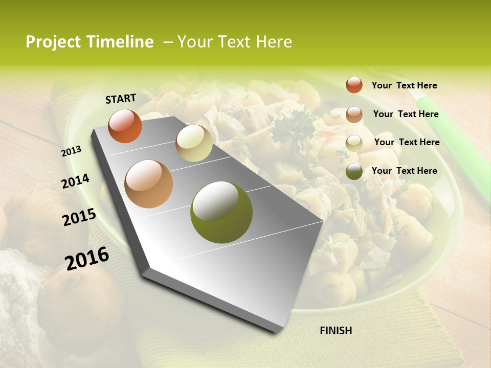 Plate Potato Dish PowerPoint Template