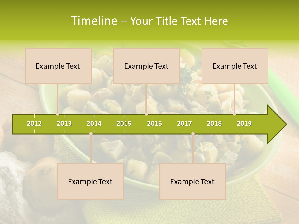 Plate Potato Dish PowerPoint Template