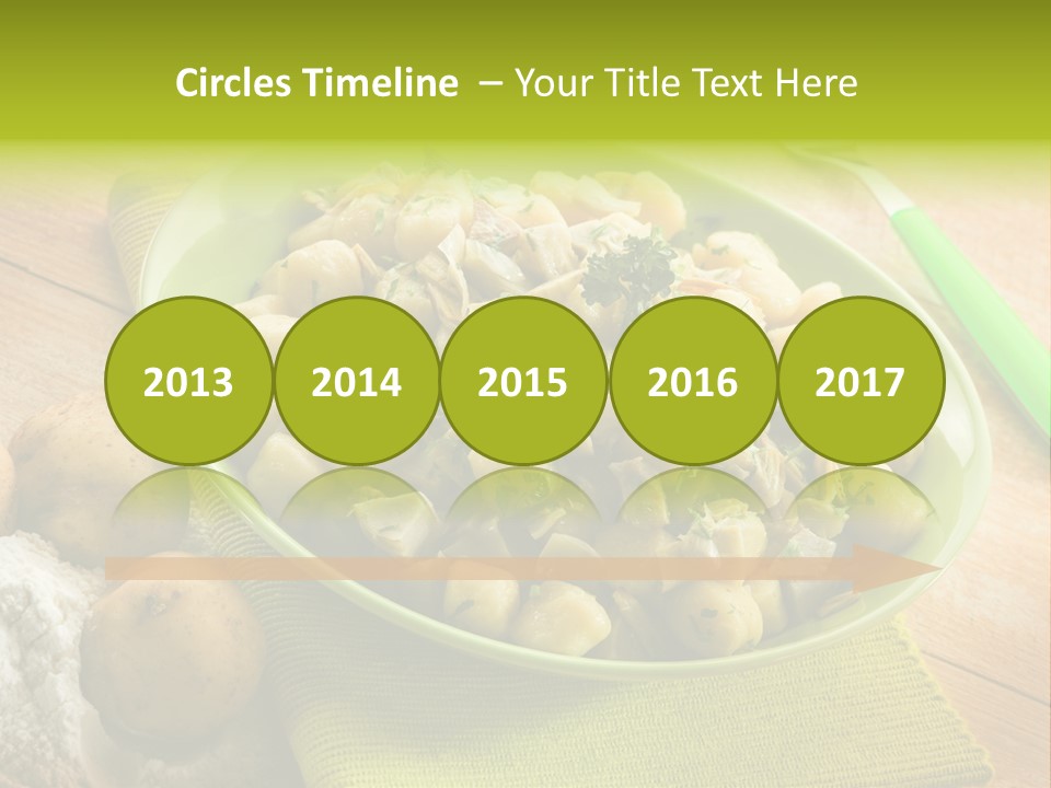 Plate Potato Dish PowerPoint Template