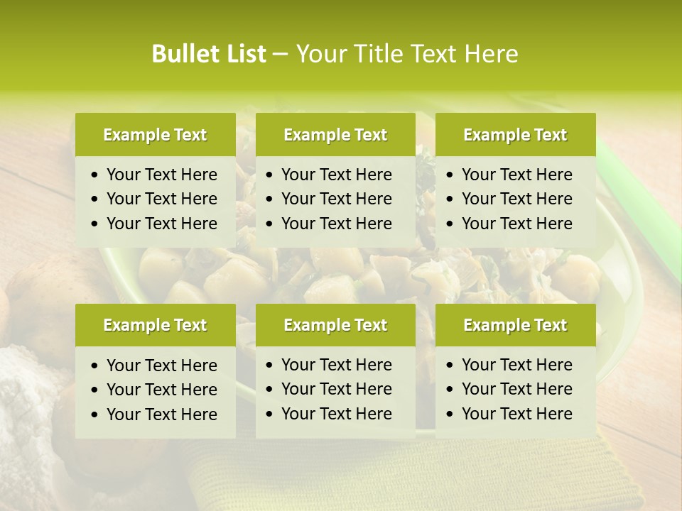 Plate Potato Dish PowerPoint Template