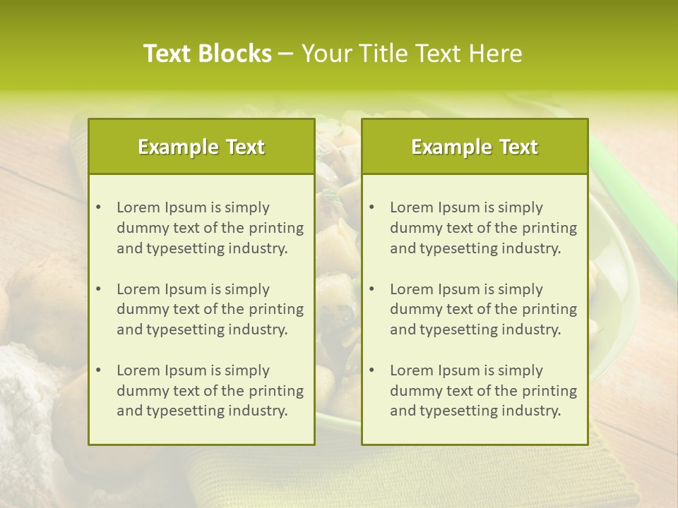 Plate Potato Dish PowerPoint Template