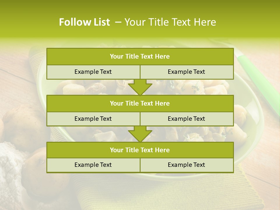 Plate Potato Dish PowerPoint Template