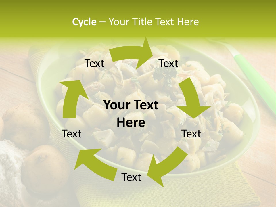 Plate Potato Dish PowerPoint Template