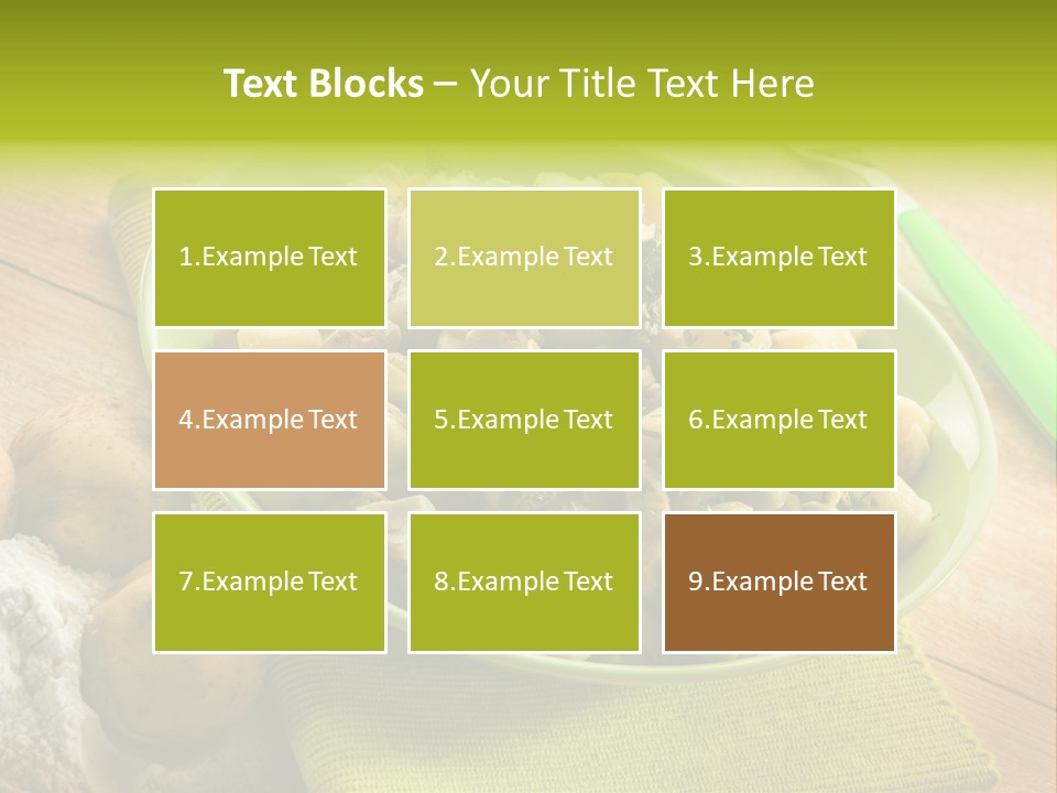 Plate Potato Dish PowerPoint Template