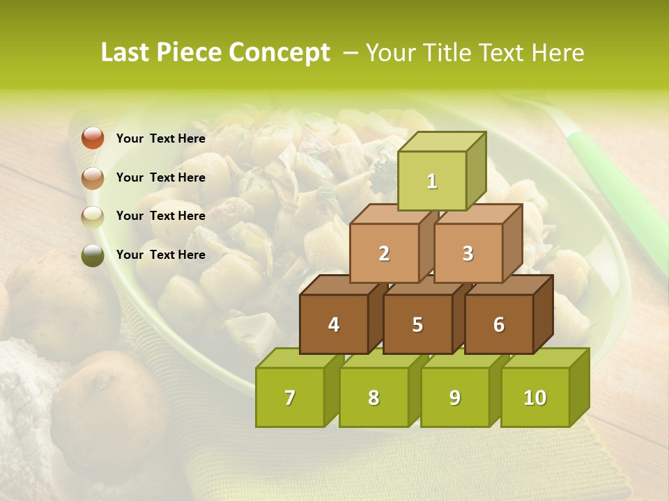 Plate Potato Dish PowerPoint Template