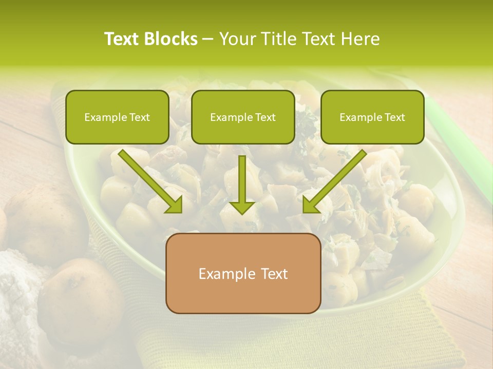 Plate Potato Dish PowerPoint Template