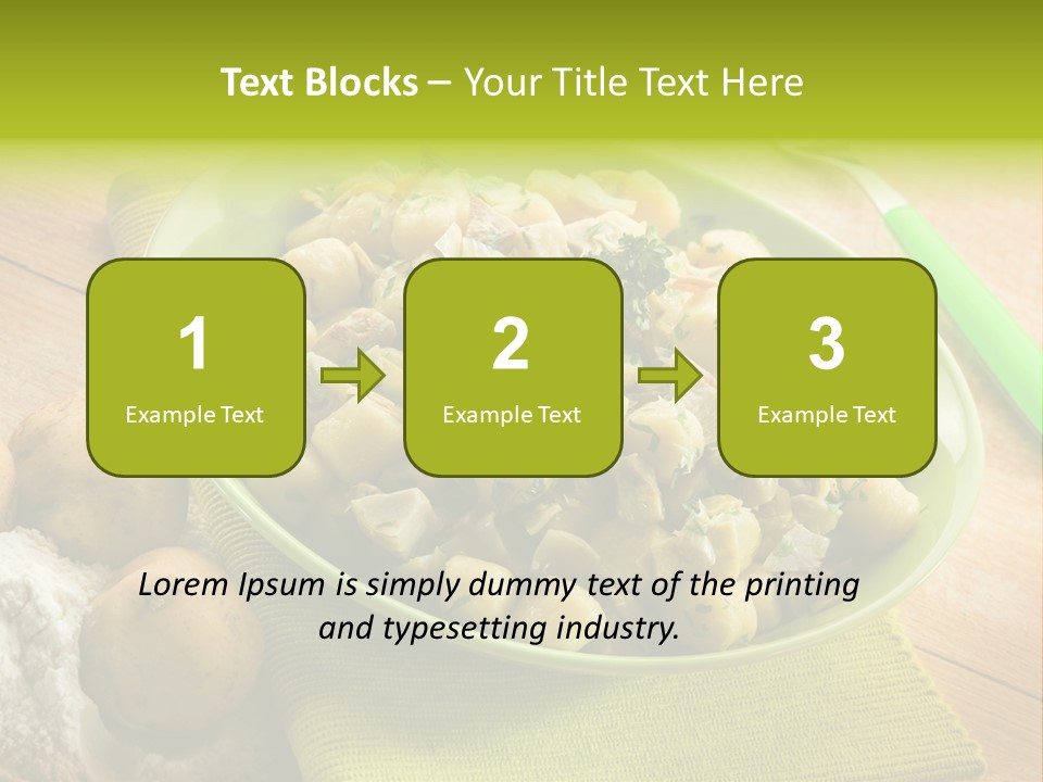Plate Potato Dish PowerPoint Template