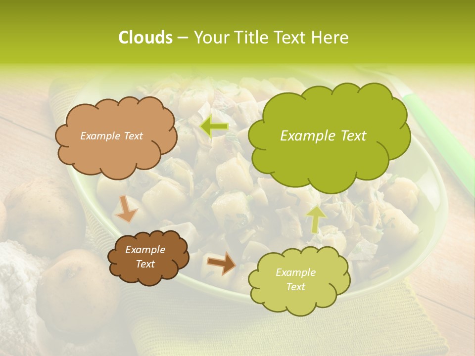 Plate Potato Dish PowerPoint Template
