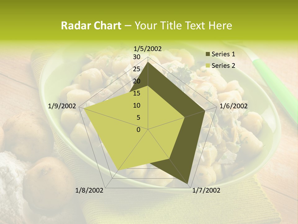 Plate Potato Dish PowerPoint Template