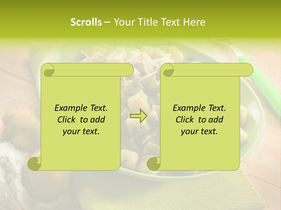 Plate Potato Dish PowerPoint Template