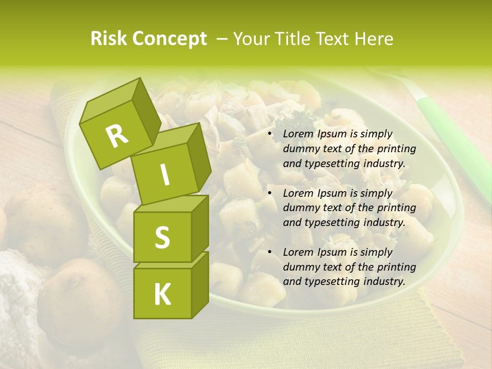 Plate Potato Dish PowerPoint Template