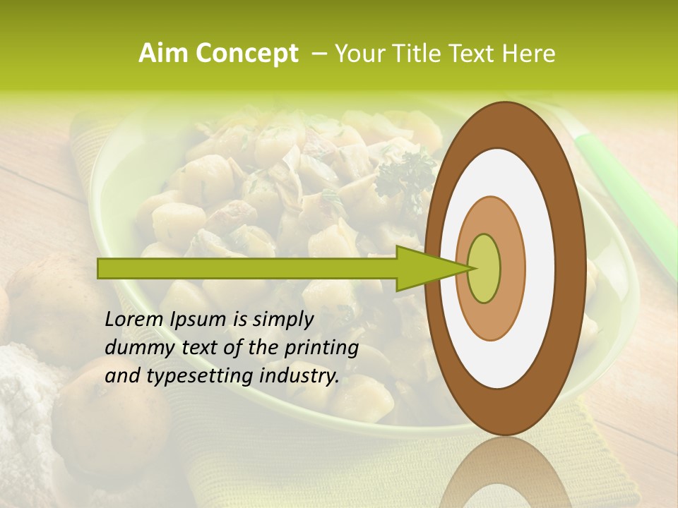 Plate Potato Dish PowerPoint Template