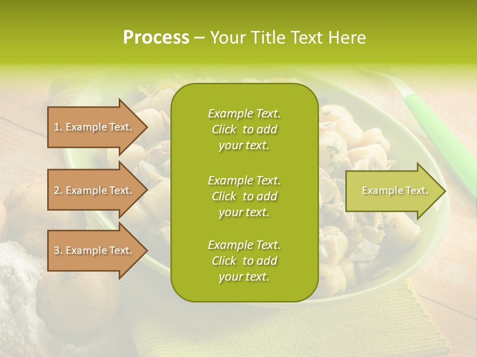 Plate Potato Dish PowerPoint Template