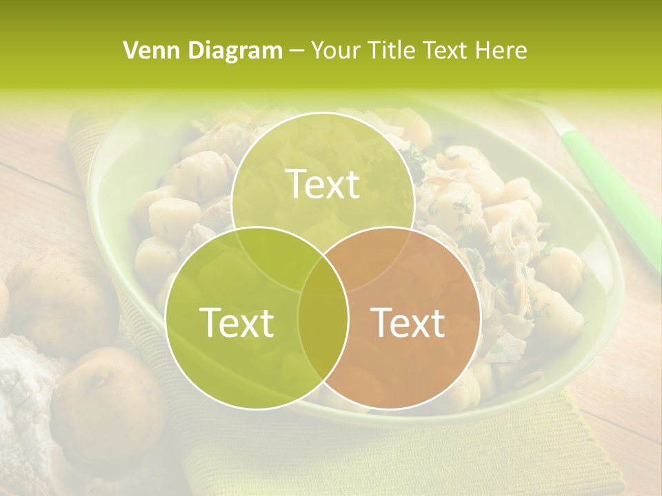 Plate Potato Dish PowerPoint Template