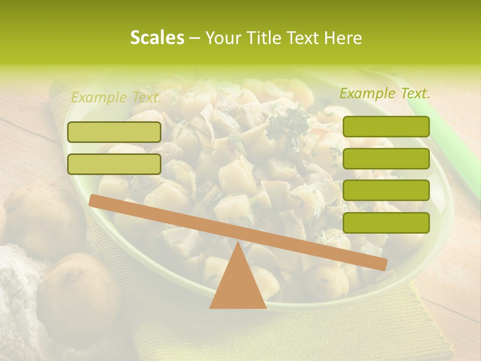 Plate Potato Dish PowerPoint Template