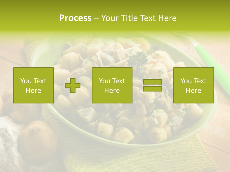 Plate Potato Dish PowerPoint Template