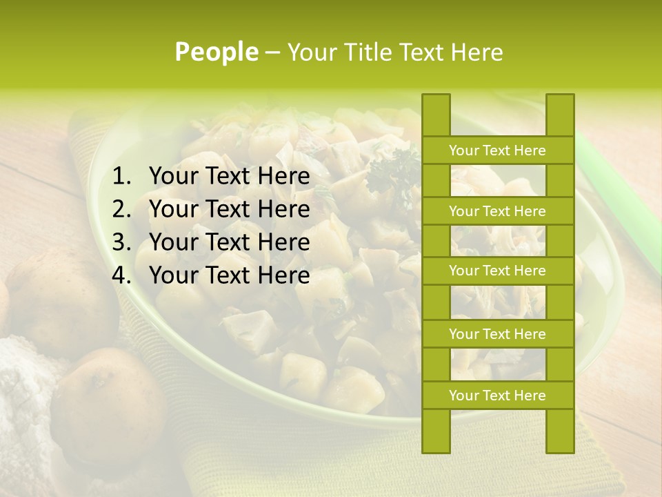Plate Potato Dish PowerPoint Template