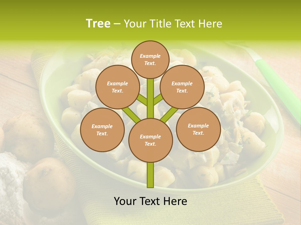 Plate Potato Dish PowerPoint Template