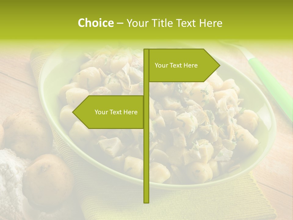 Plate Potato Dish PowerPoint Template