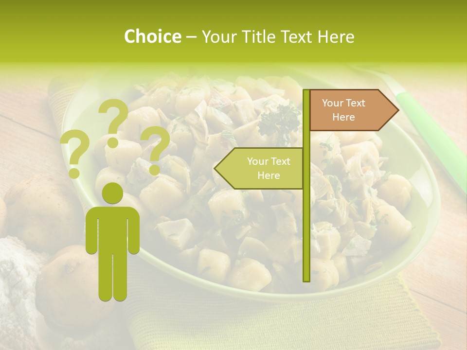 Plate Potato Dish PowerPoint Template