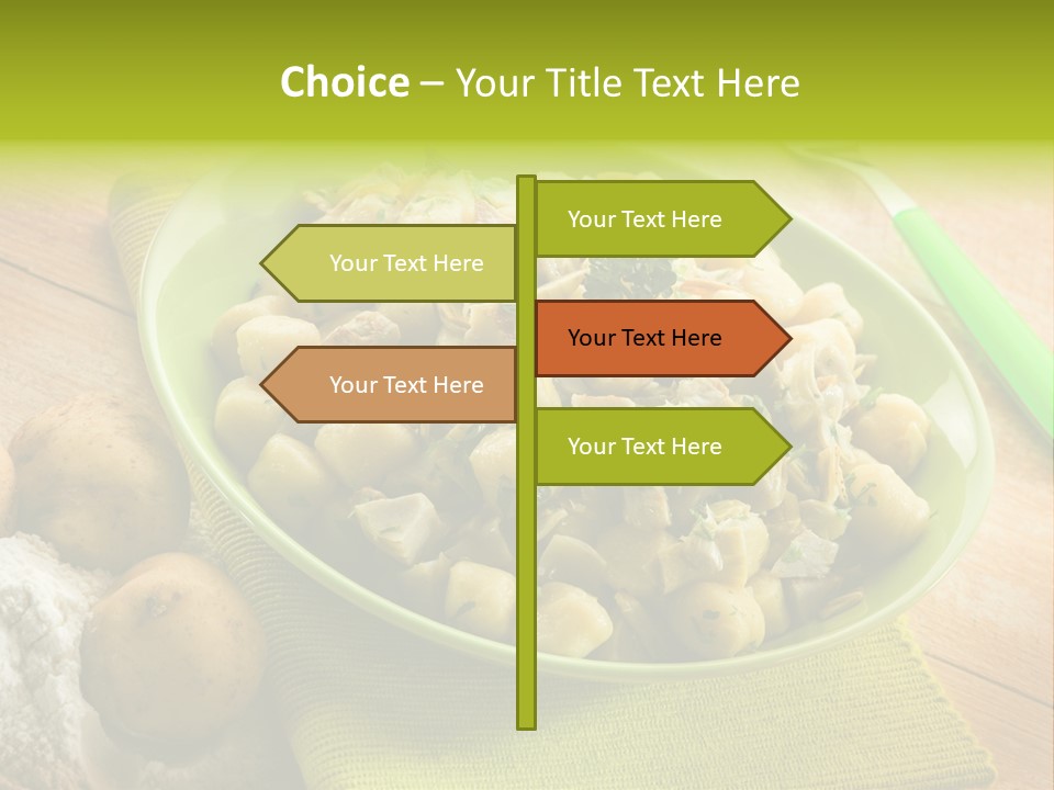 Plate Potato Dish PowerPoint Template