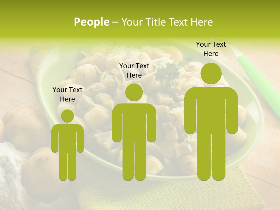 Plate Potato Dish PowerPoint Template