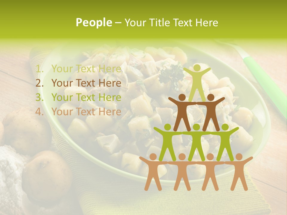 Plate Potato Dish PowerPoint Template