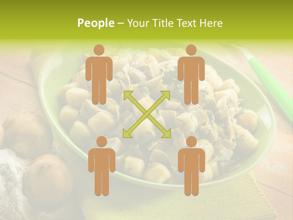 Plate Potato Dish PowerPoint Template