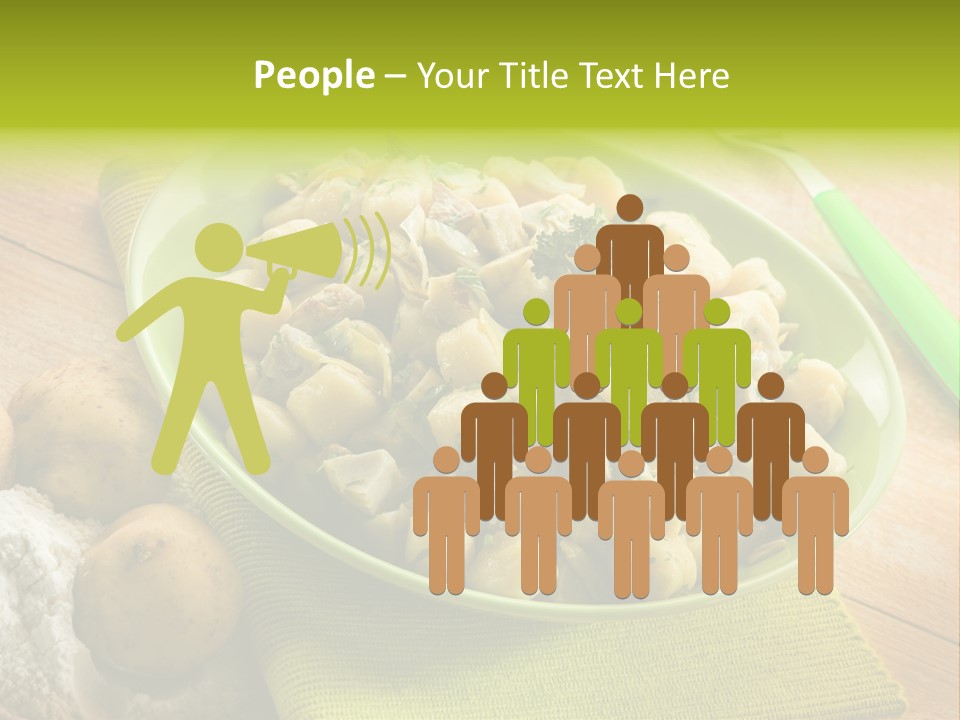 Plate Potato Dish PowerPoint Template
