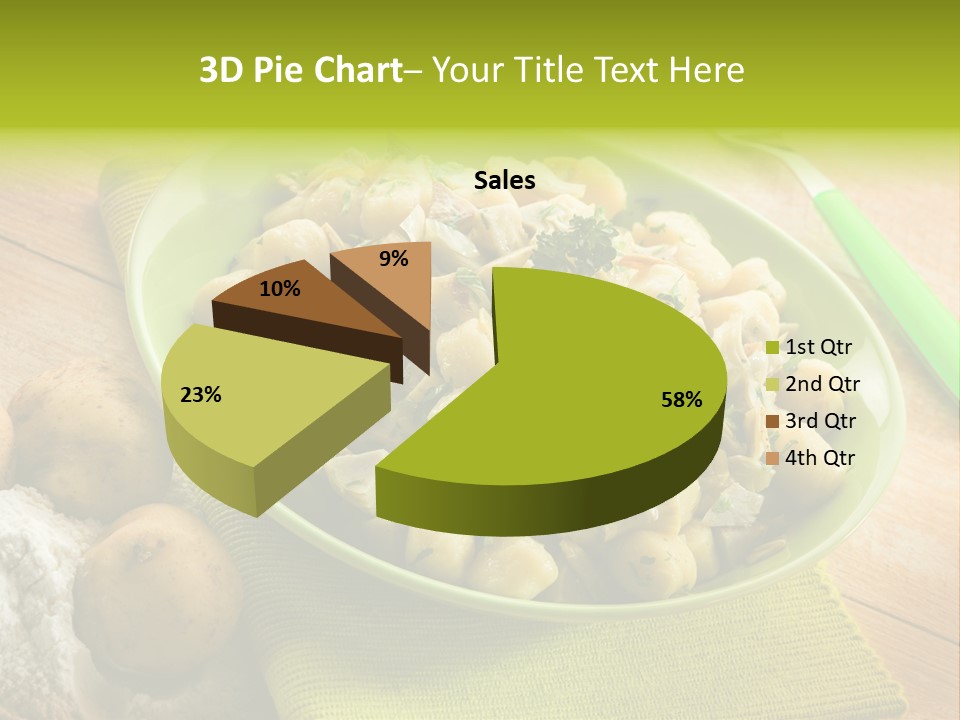 Plate Potato Dish PowerPoint Template