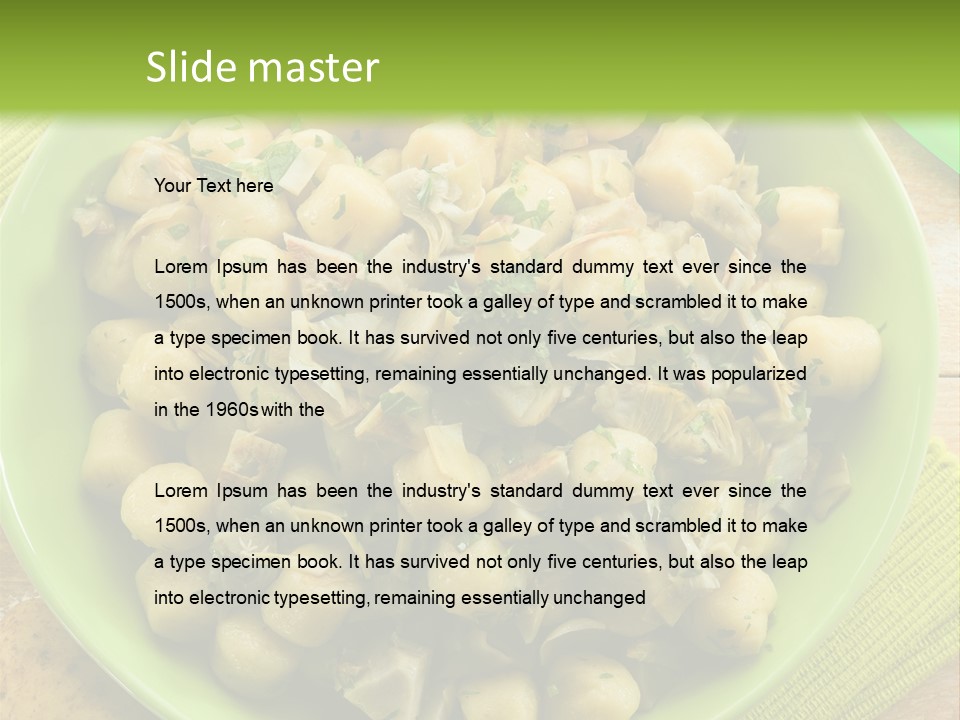 Nature Parsley Onion PowerPoint Template