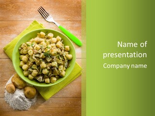 Traditional Wood Dumplings PowerPoint Template