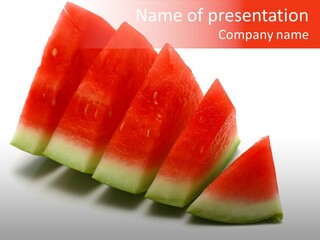 Piece Ripe Seeds PowerPoint Template