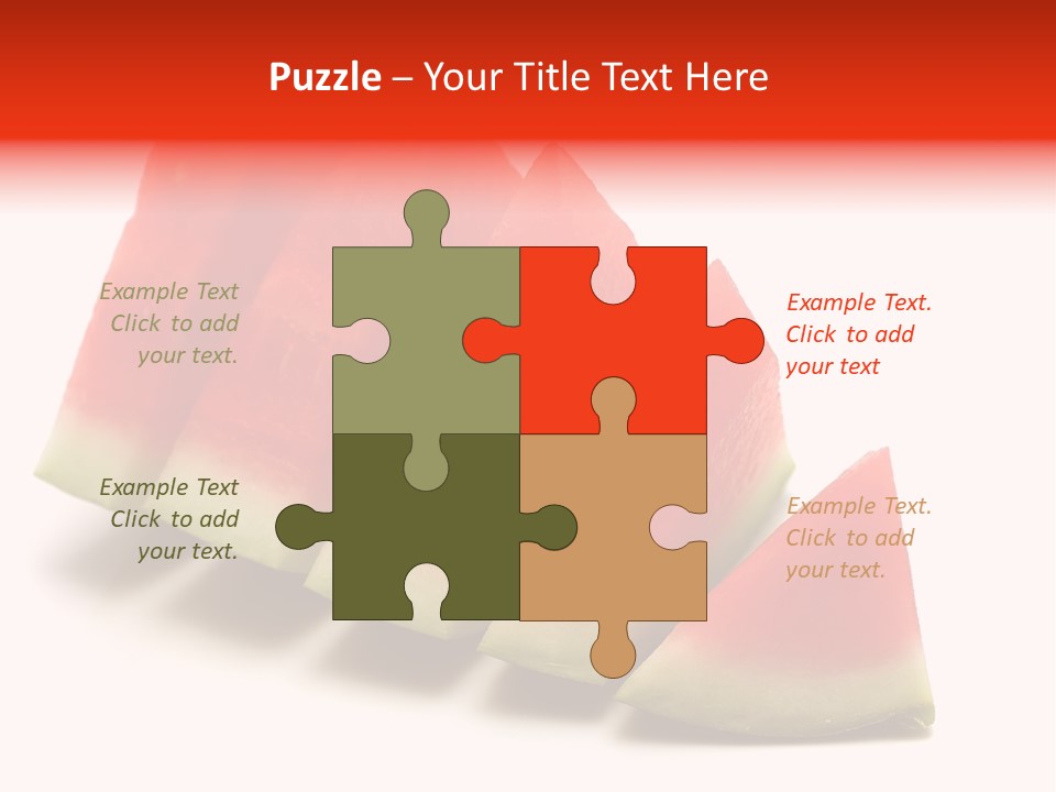 Piece Ripe Seeds PowerPoint Template