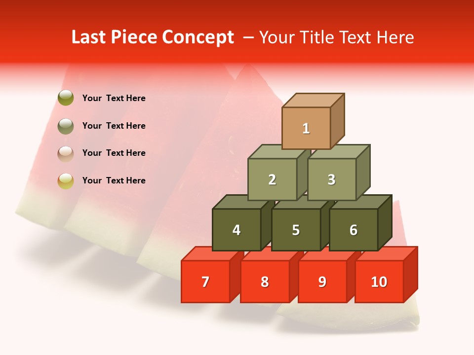 Piece Ripe Seeds PowerPoint Template