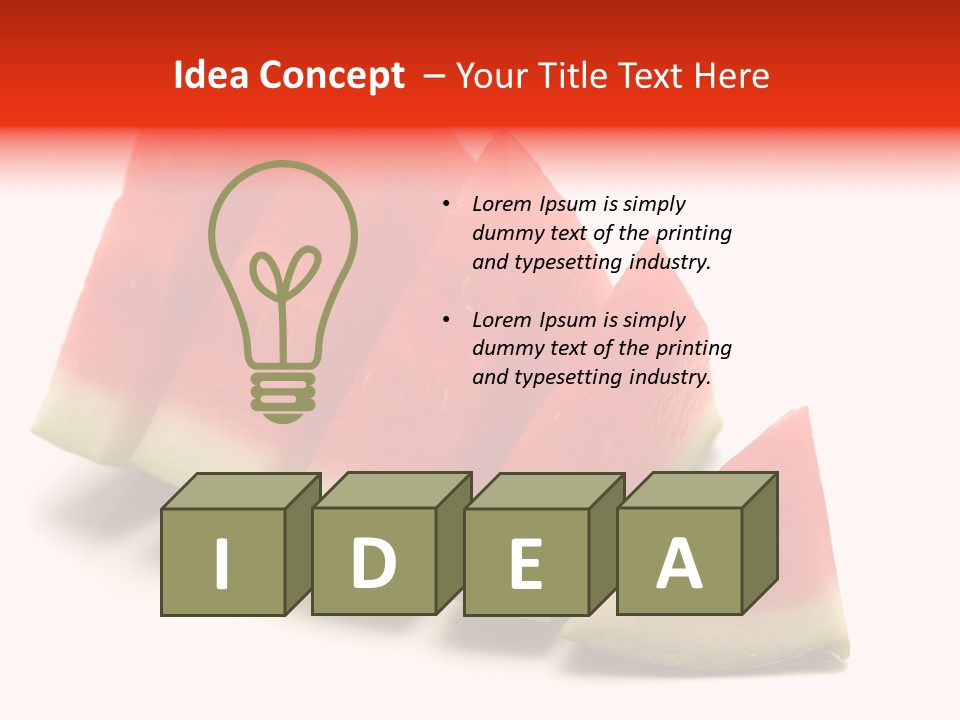 Piece Ripe Seeds PowerPoint Template