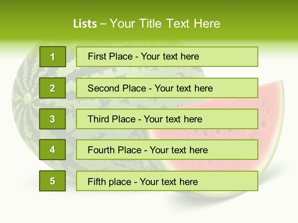 Tasty White Food PowerPoint Template