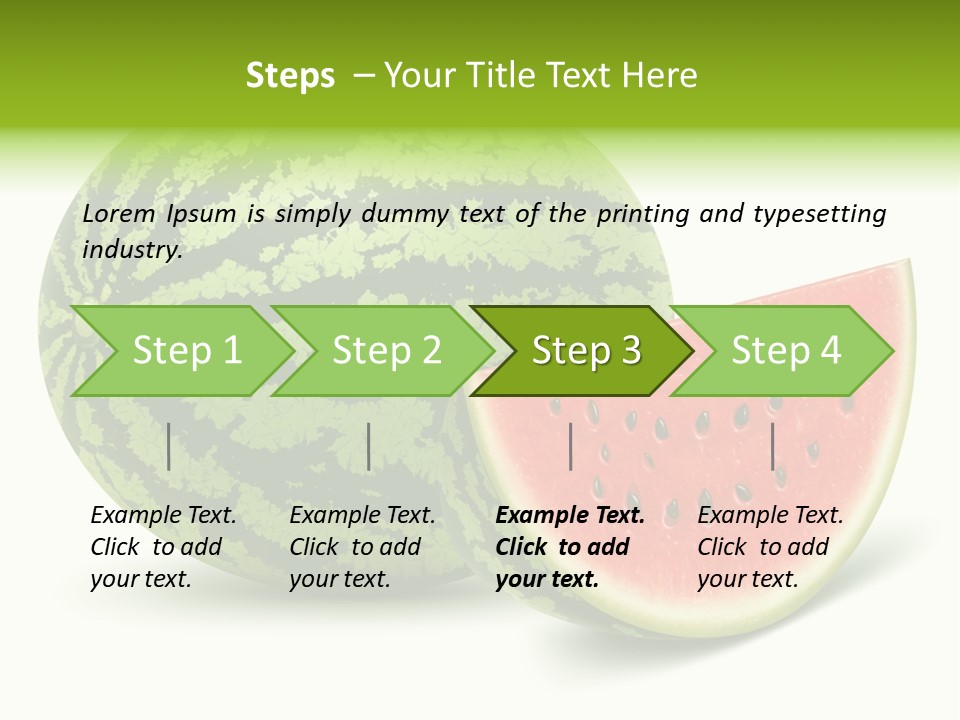 Tasty White Food PowerPoint Template