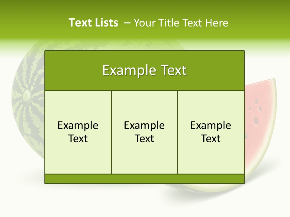 Tasty White Food PowerPoint Template