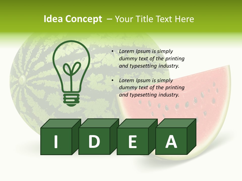 Tasty White Food PowerPoint Template