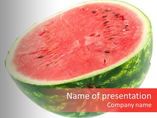 Melon D'eau Past Fruit PowerPoint Template