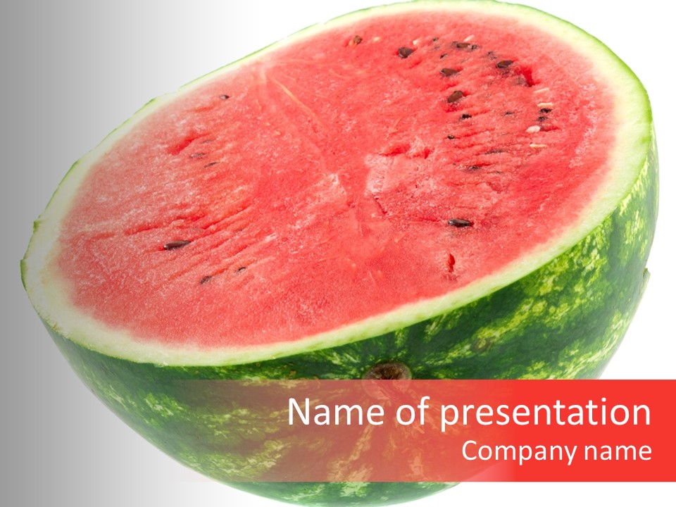 Melon D'eau Past Fruit PowerPoint Template