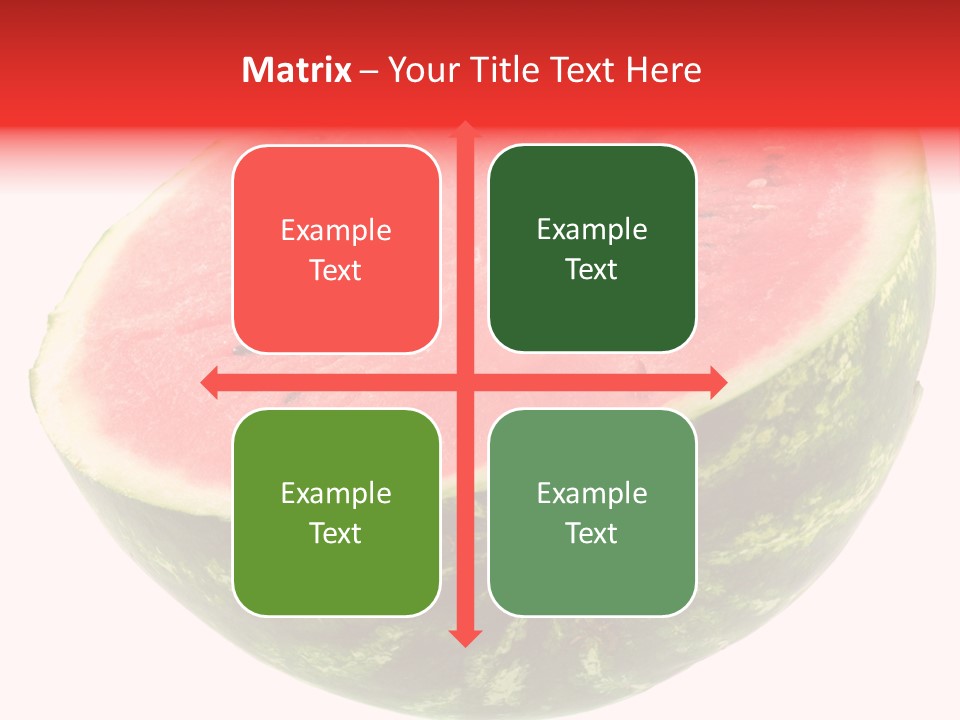 Melon D'eau Past Fruit PowerPoint Template