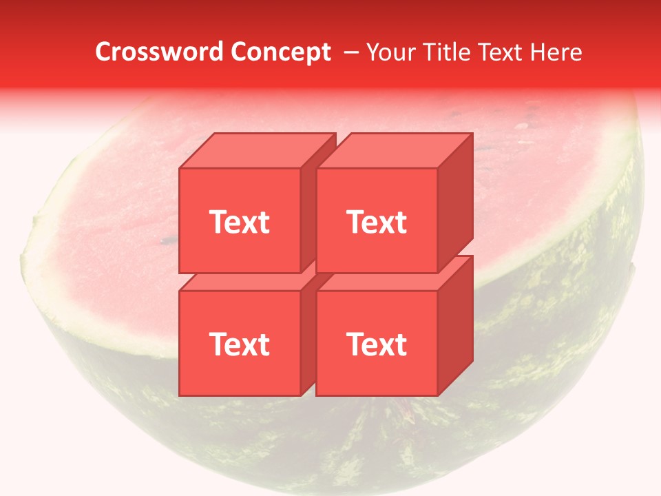 Melon D'eau Past Fruit PowerPoint Template